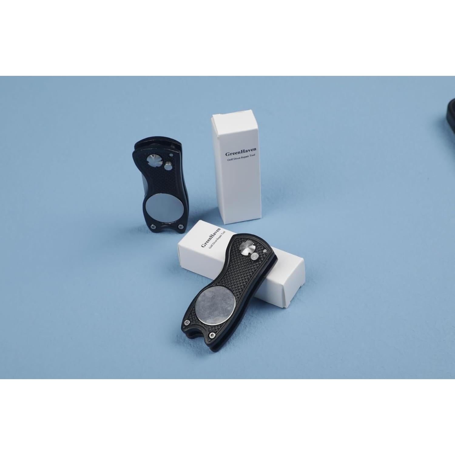 Herramienta de Reparación de Divots GreenHaven Plegable con Marcador