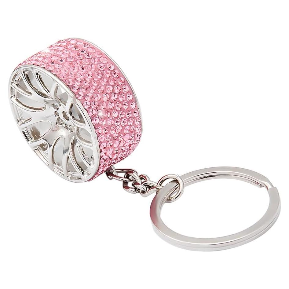 Llavero de Rueda de Neumático Bittwee Rosa Brillante