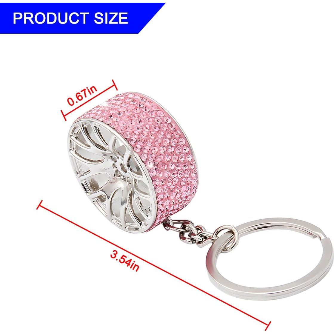 Llavero de Rueda de Neumático Bittwee Rosa Brillante