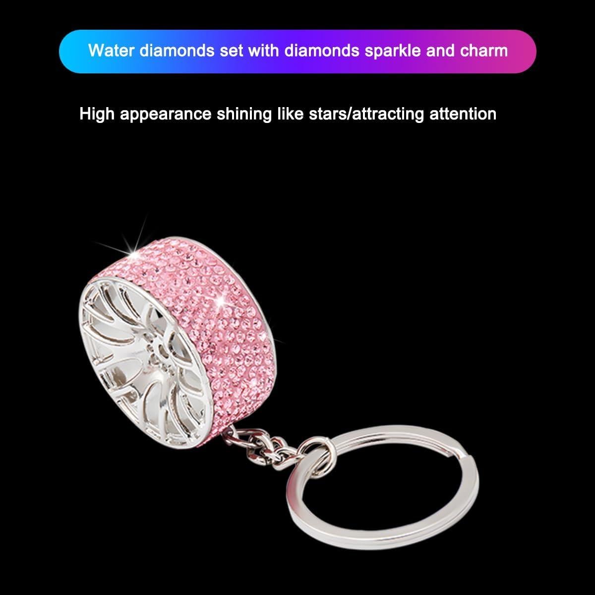 Llavero de Rueda de Neumático Bittwee Rosa Brillante