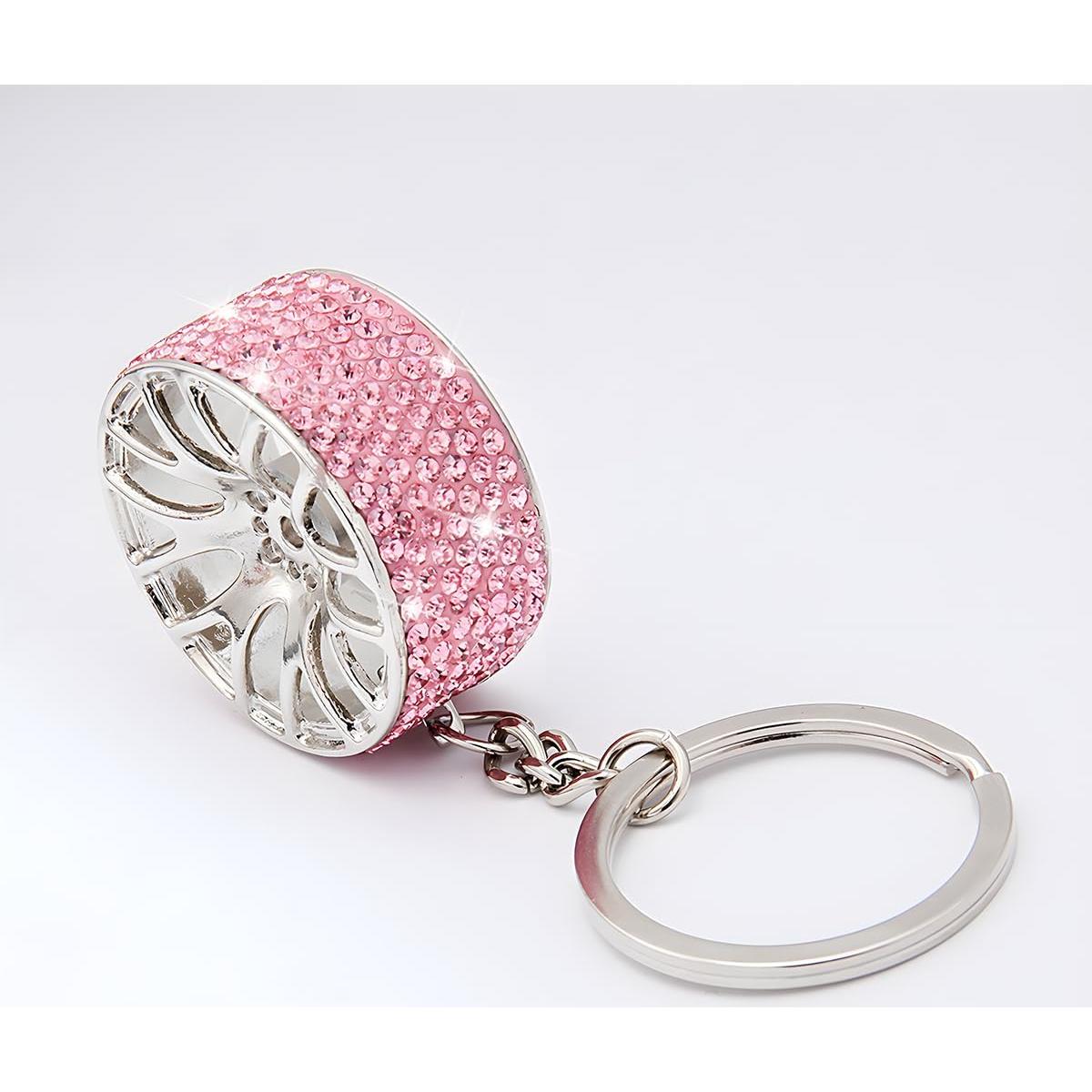 Llavero de Rueda de Neumático Bittwee Rosa Brillante