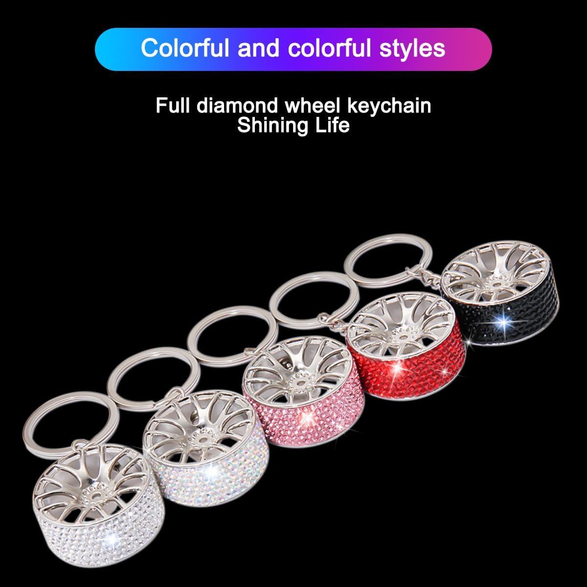 Llavero de Rueda de Neumático Bittwee Rosa Brillante