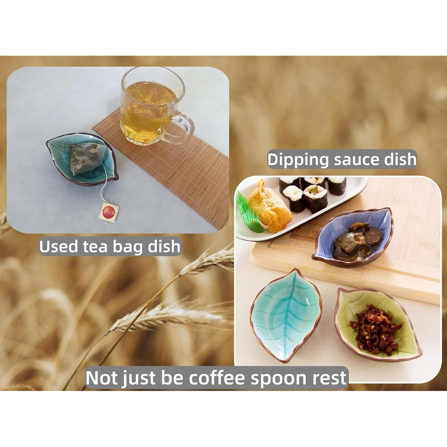 Juego de Cuchara de Café y Reposaplatos Cerámico TOPYOKK