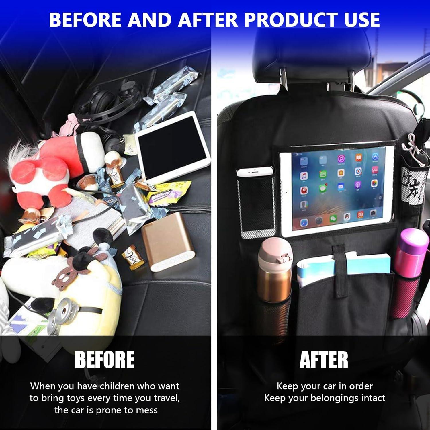 Organizador de Asientos Traseros Kewucn 2 Piezas Tela Oxford