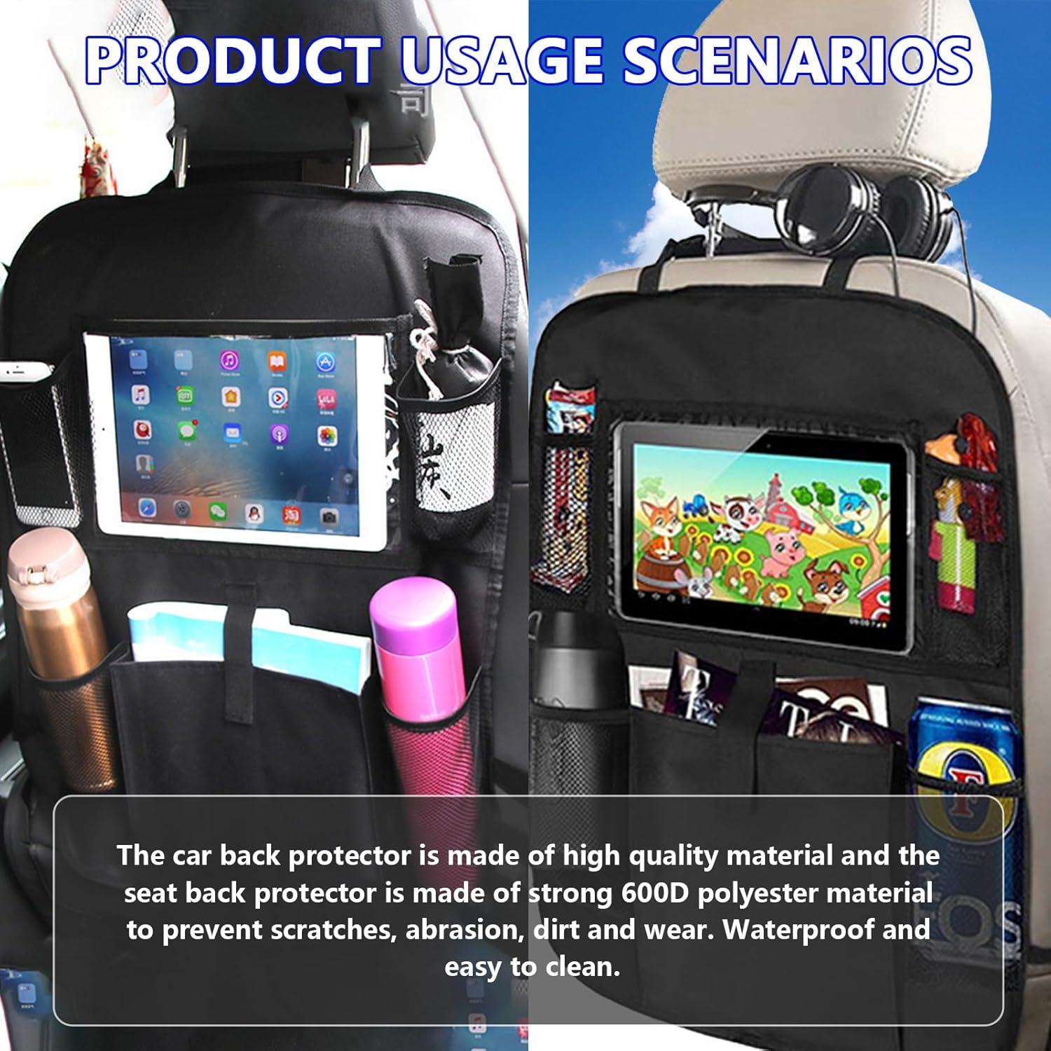 Organizador de Asientos Traseros Kewucn 2 Piezas Tela Oxford