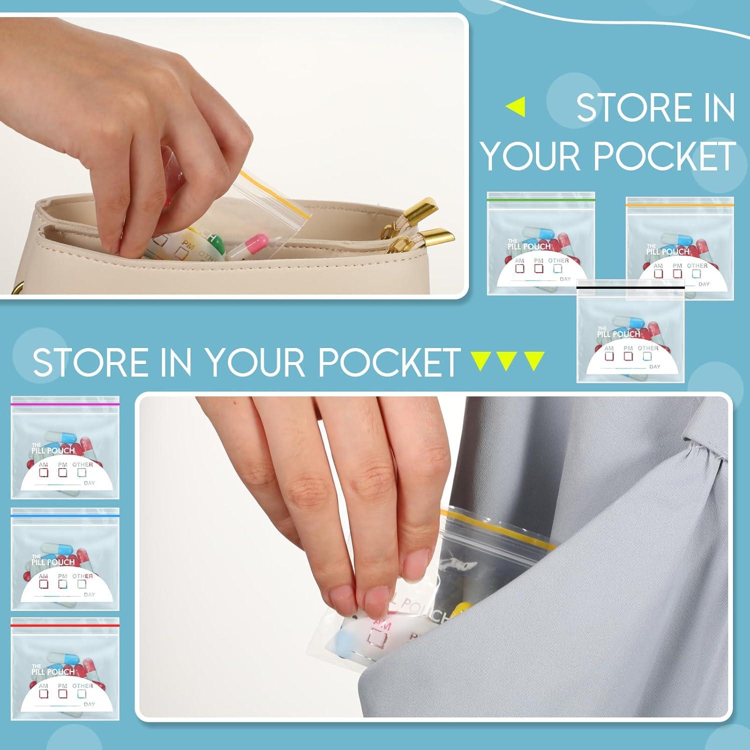 Fulmoon 700 Bolsas de Píldoras Desechables Codificadas por Color