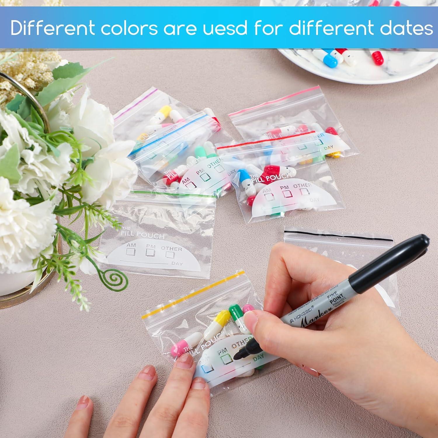 Fulmoon 700 Bolsas de Píldoras Desechables Codificadas por Color