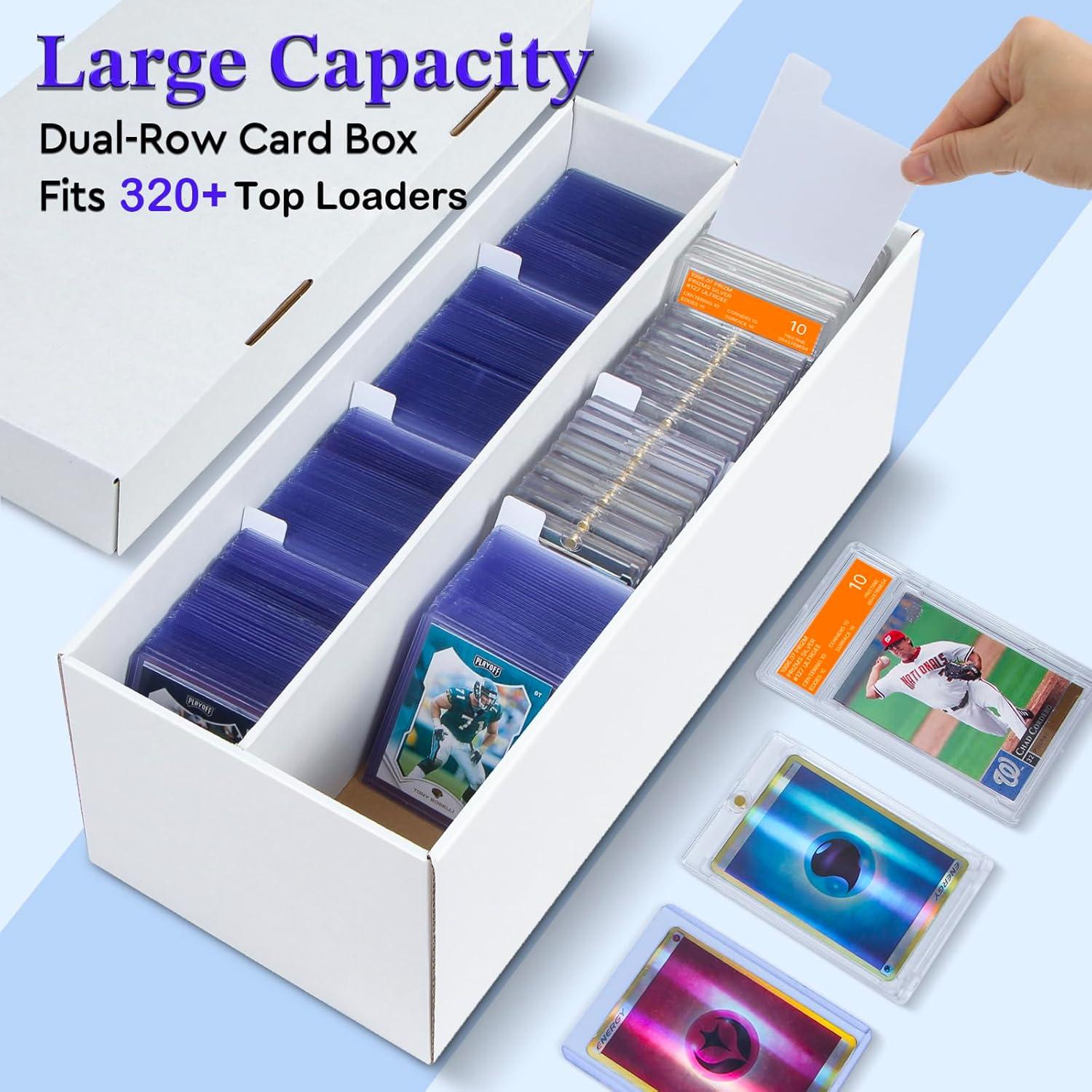 Caja de Almacenamiento de Cartas ULTRGEE - 4 Paquetes - 2 Filas