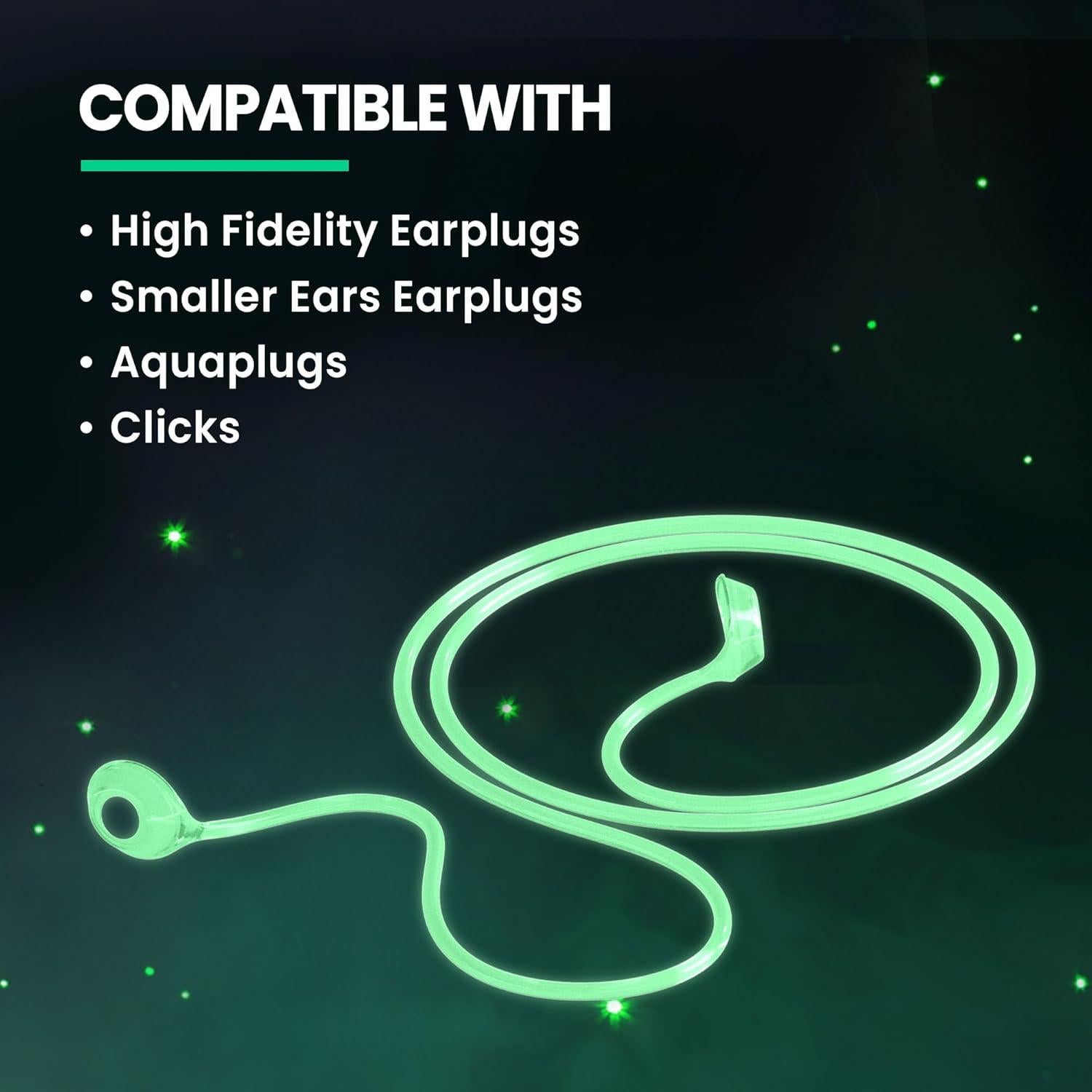 Cordón Conector Eargasm Afterglow para Tapones Auditivos