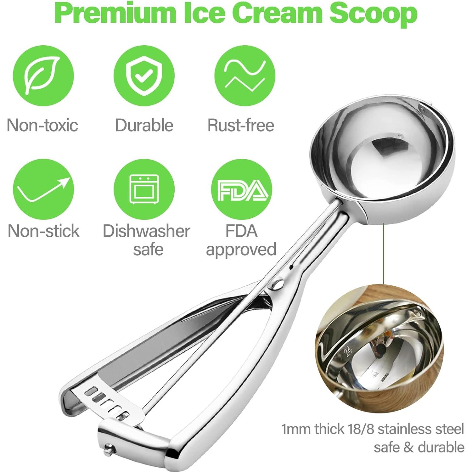 Cucharón de Galleta Mediano Acero Inoxidable 18/8 42 ml