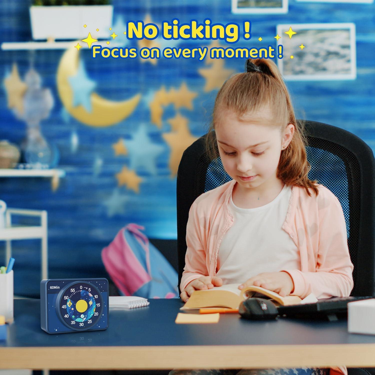 Temporizador Visual VOCOO Azul para Niños - Cielo Estrellado 60 Min