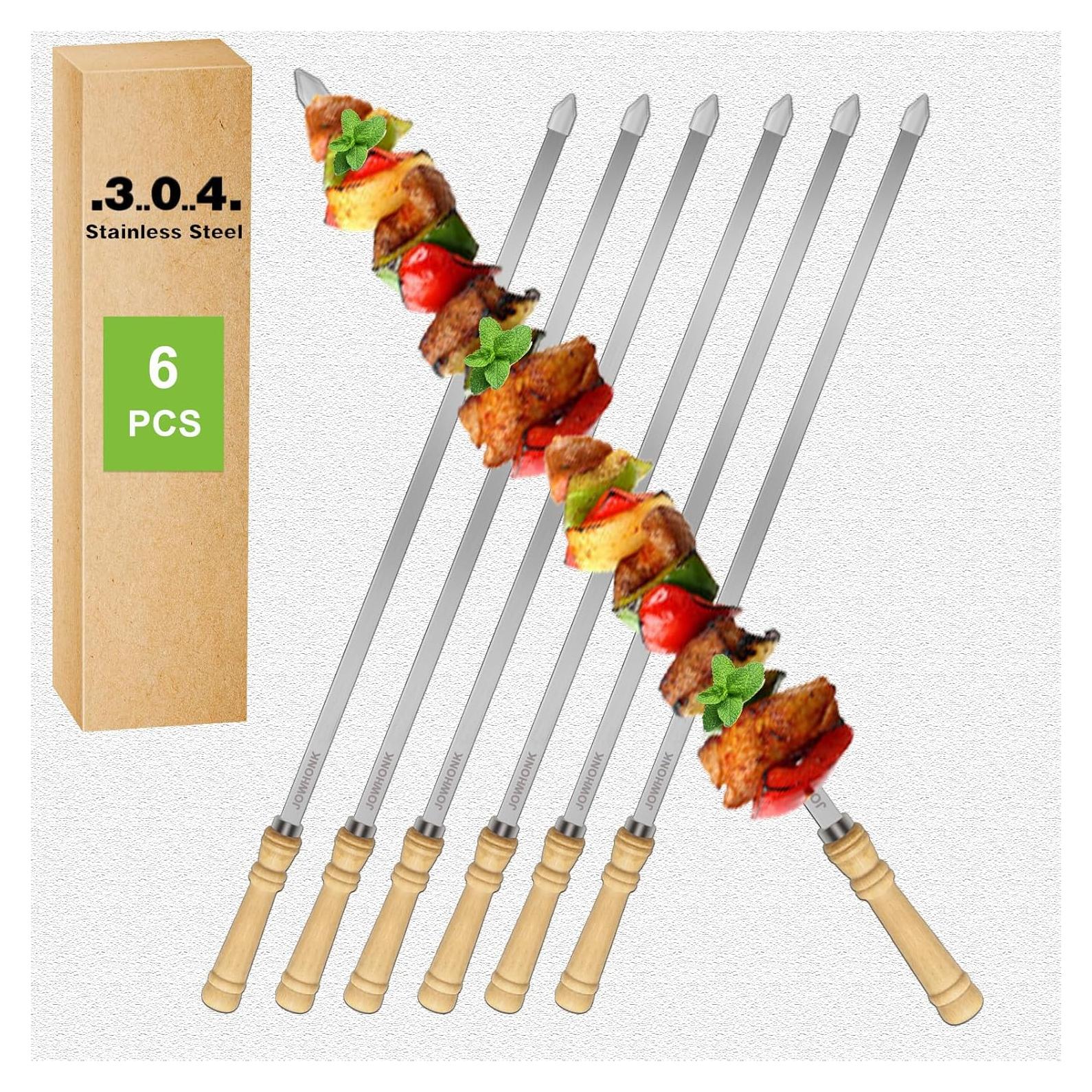 Pinchos para Asar JOWHONK 54.61 cm Acero Inoxidable 6 PCS