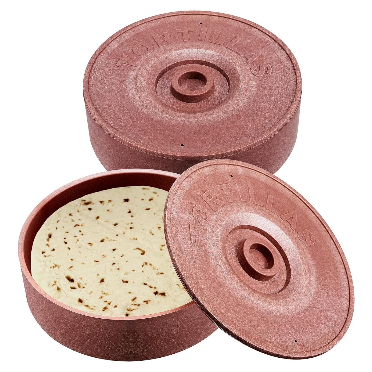 Calentador de Tortillas Sabary 2 Pcs 21.5 x 6 cm Plástico PE