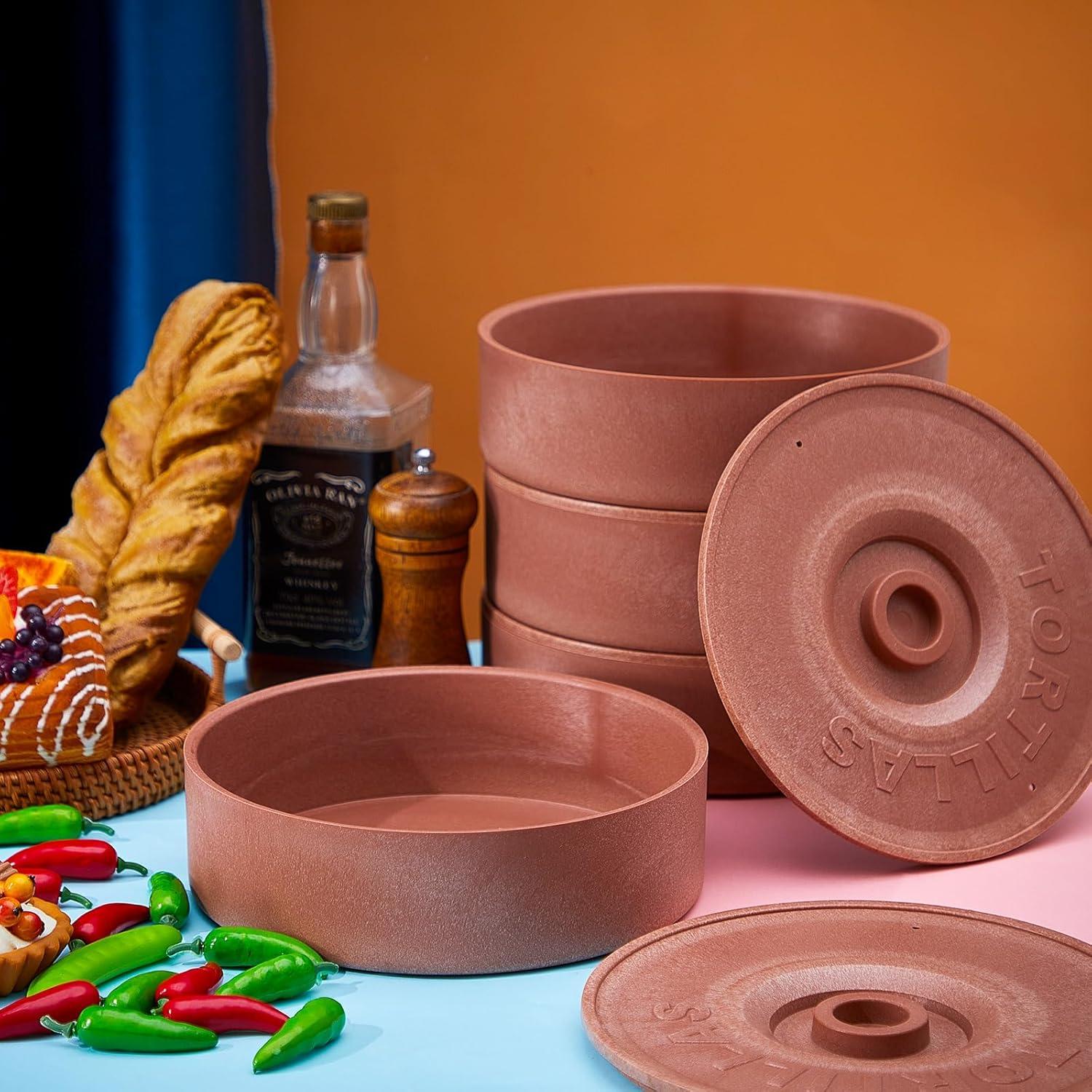 Calentador de Tortillas Sabary 2 Pcs 21.5 x 6 cm Plástico PE