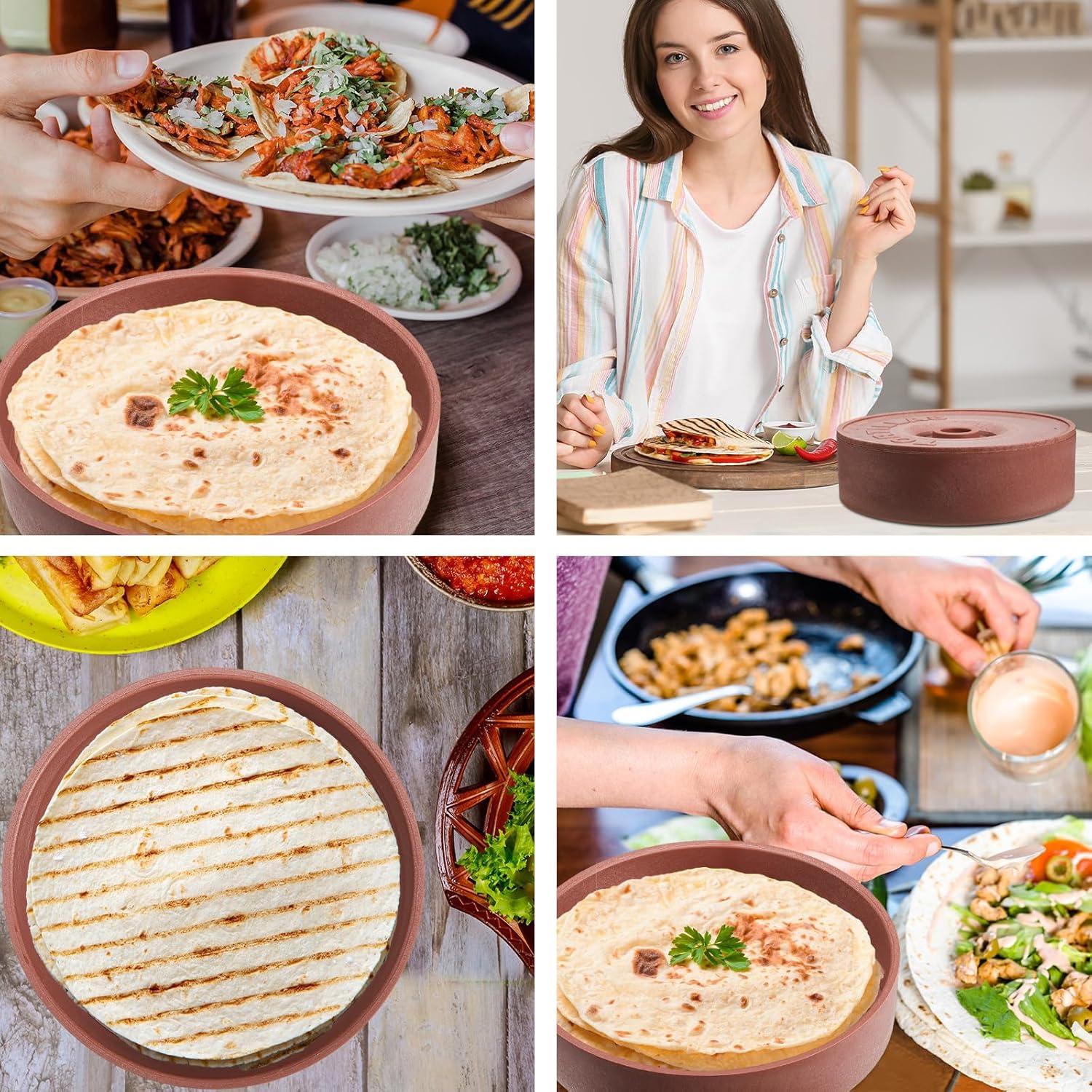 Calentador de Tortillas Sabary 2 Pcs 21.5 x 6 cm Plástico PE