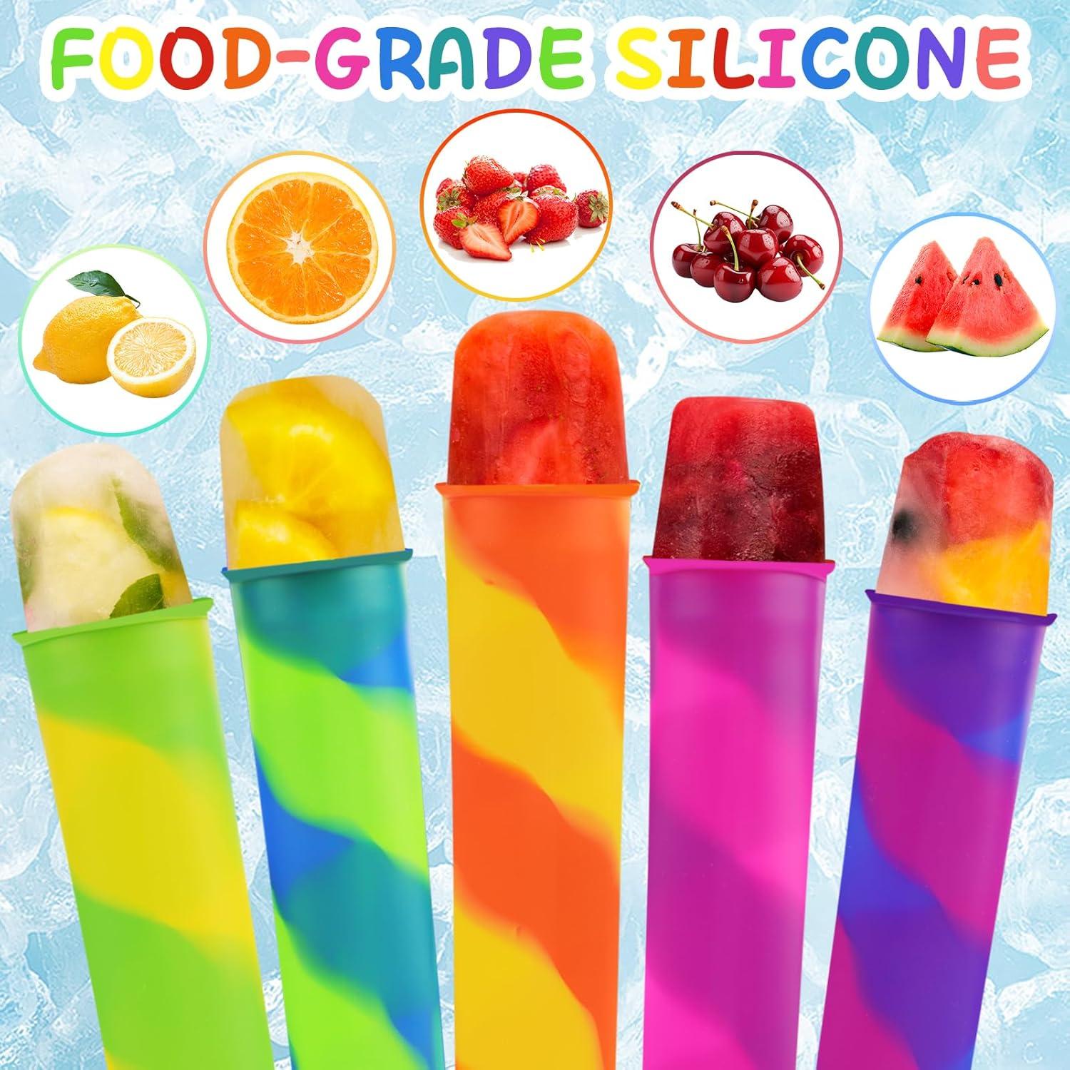 6 Moldes de Silicona para Paletas SAYAYA - Color Mezclado