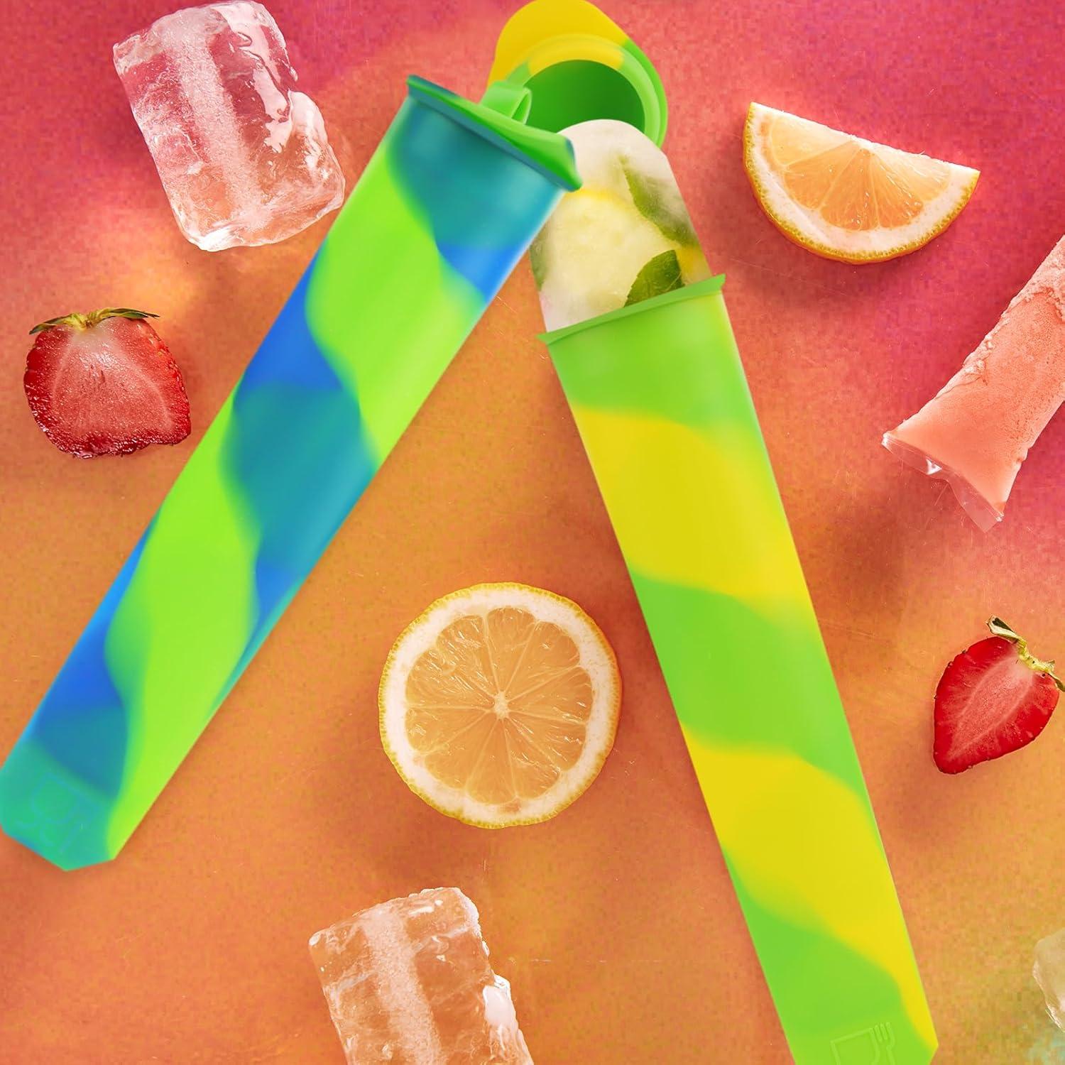 6 Moldes de Silicona para Paletas SAYAYA - Color Mezclado