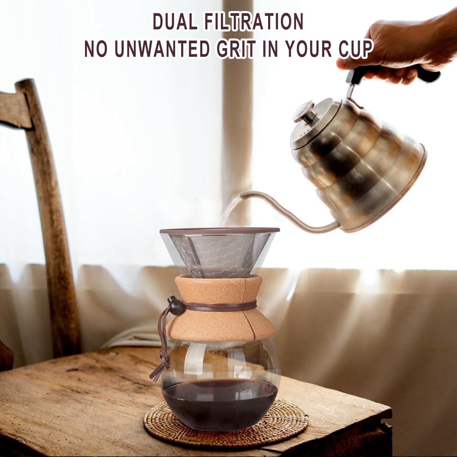 Filtro de café reutilizable MISETTO para Chemex y Hario V60