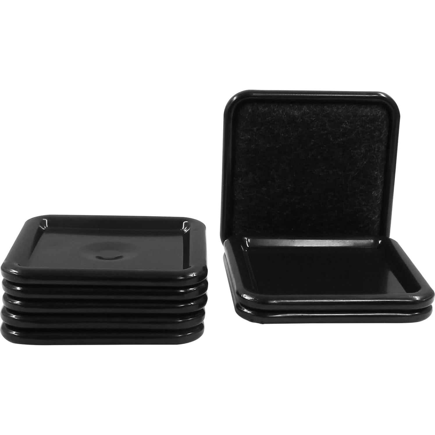 8 Pcs Deslizadores de Muebles de Fieltro Cuadrados 6.4 cm Unlorspy