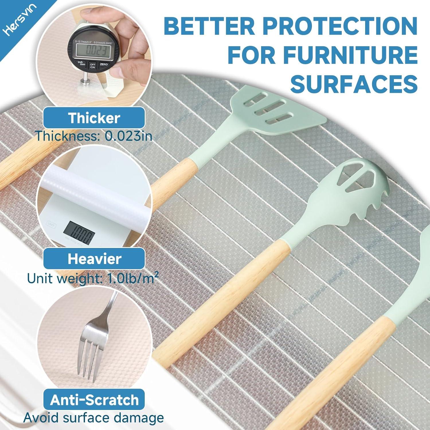 Forro Antideslizante EVA Hersvin 25.4 cm x 6.1 m Transparente