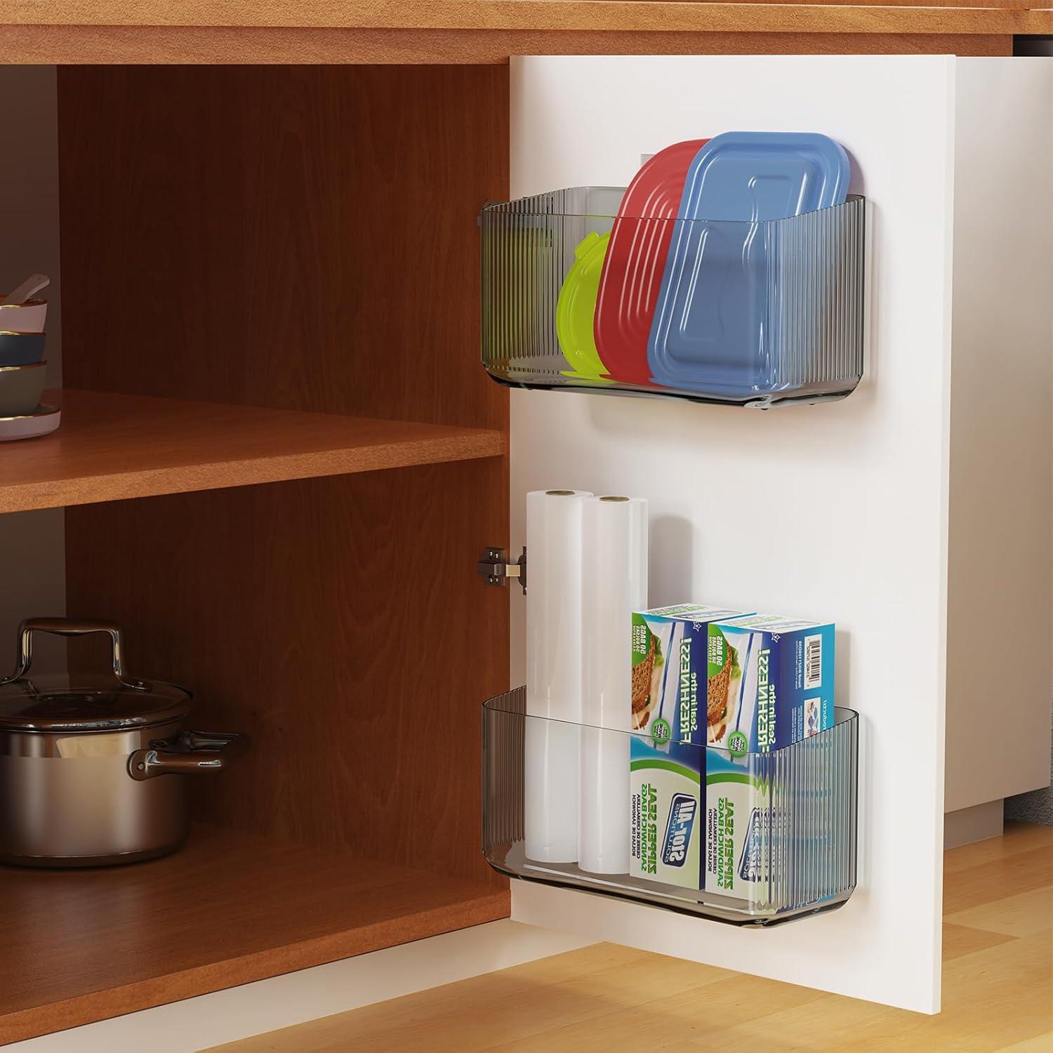 Organizador de Tapas MaraFansie 2 Piezas Montaje en Pared