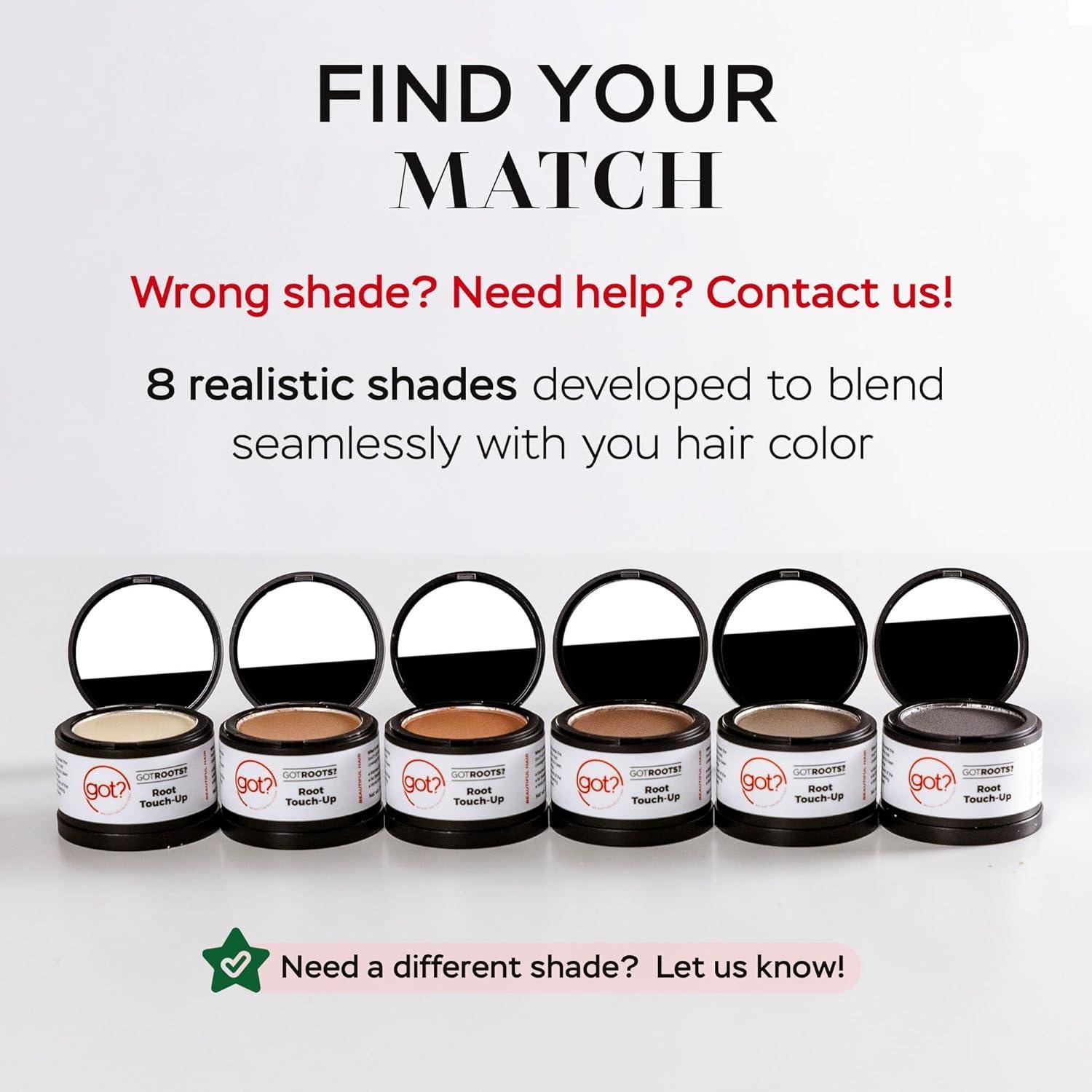 Polvo Retoque Raíces Got? Castaño 0.14 OZ - Cobertura Canas