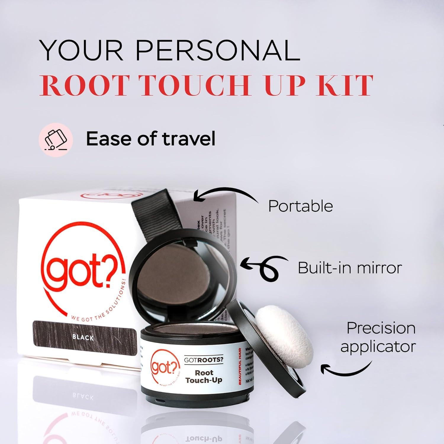 Polvo Retoque Raíces Got? Castaño 0.14 OZ - Cobertura Canas