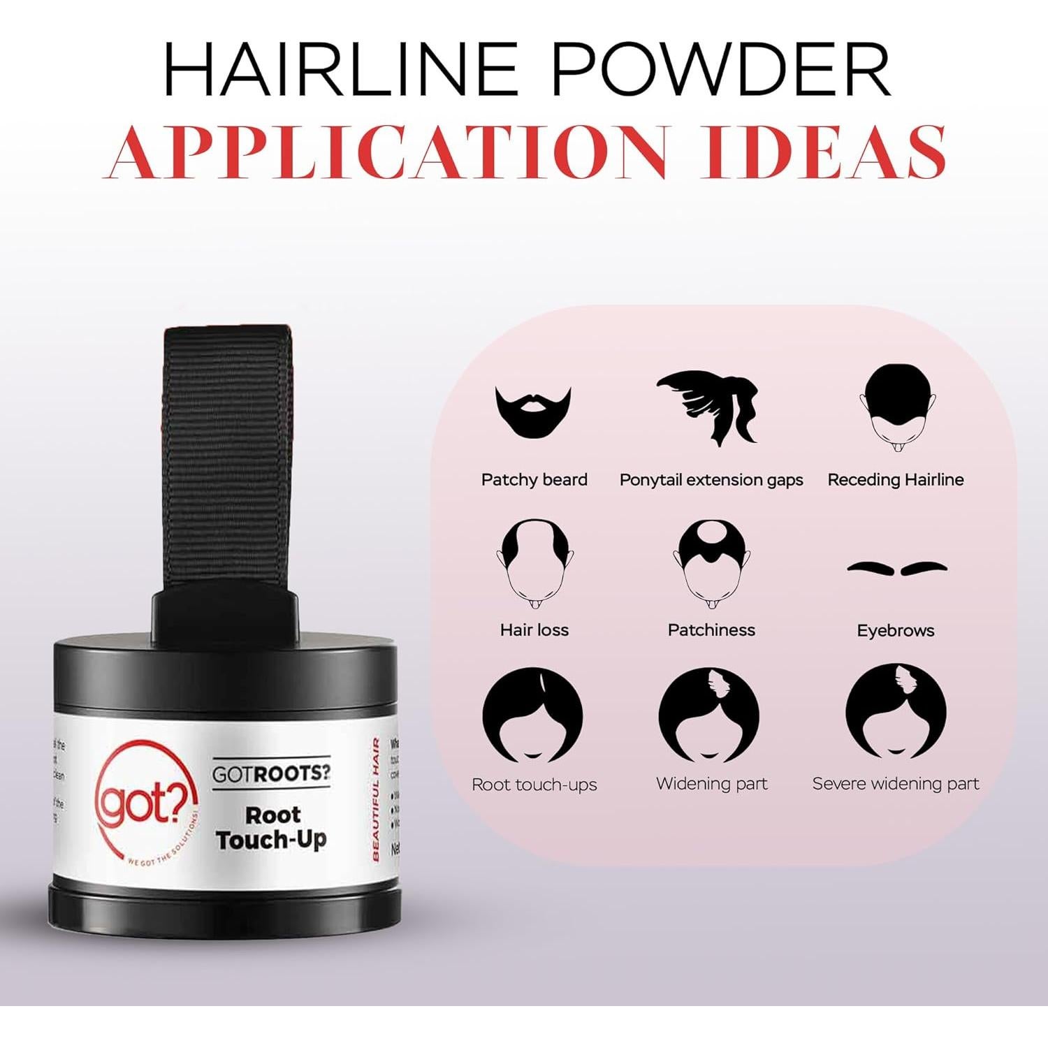 Polvo Retoque Raíces Got? Castaño 0.14 OZ - Cobertura Canas