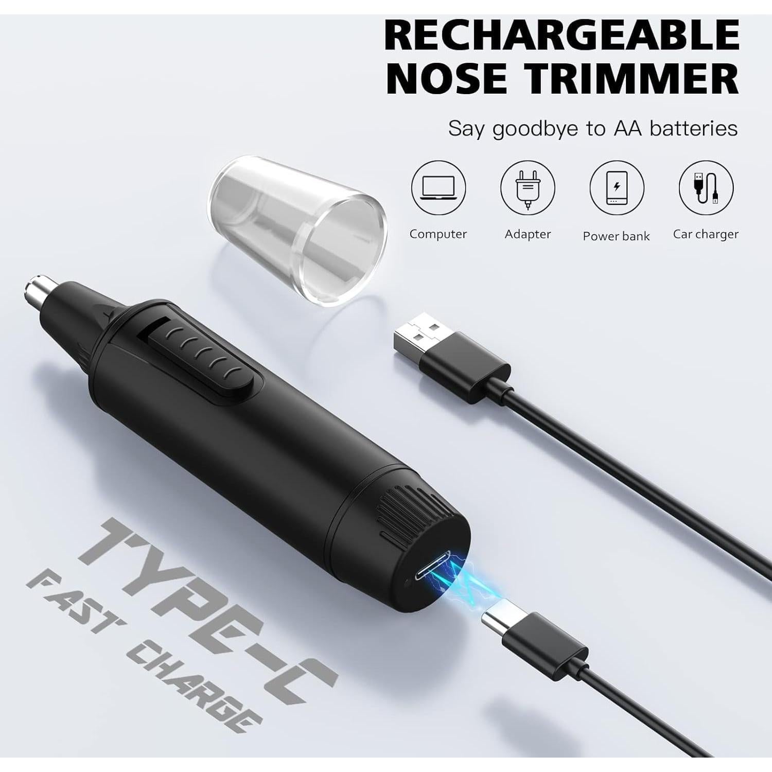 Recortador de Vello Nasal y Orejas XOOMRSCP Recargable USB-C