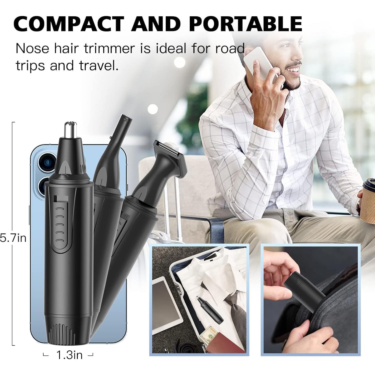 Recortador de Vello Nasal y Orejas XOOMRSCP Recargable USB-C