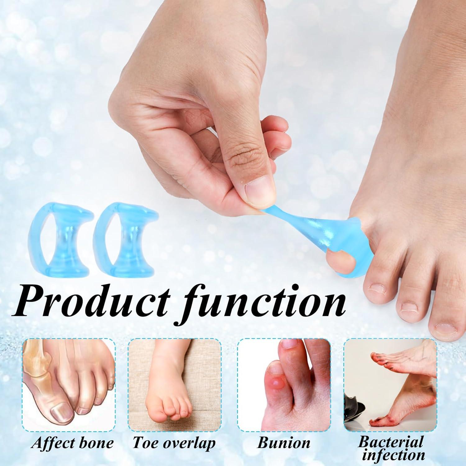 Separadores de Dedos de Gel Duoxiate - Alivio Juanetes 10pcs