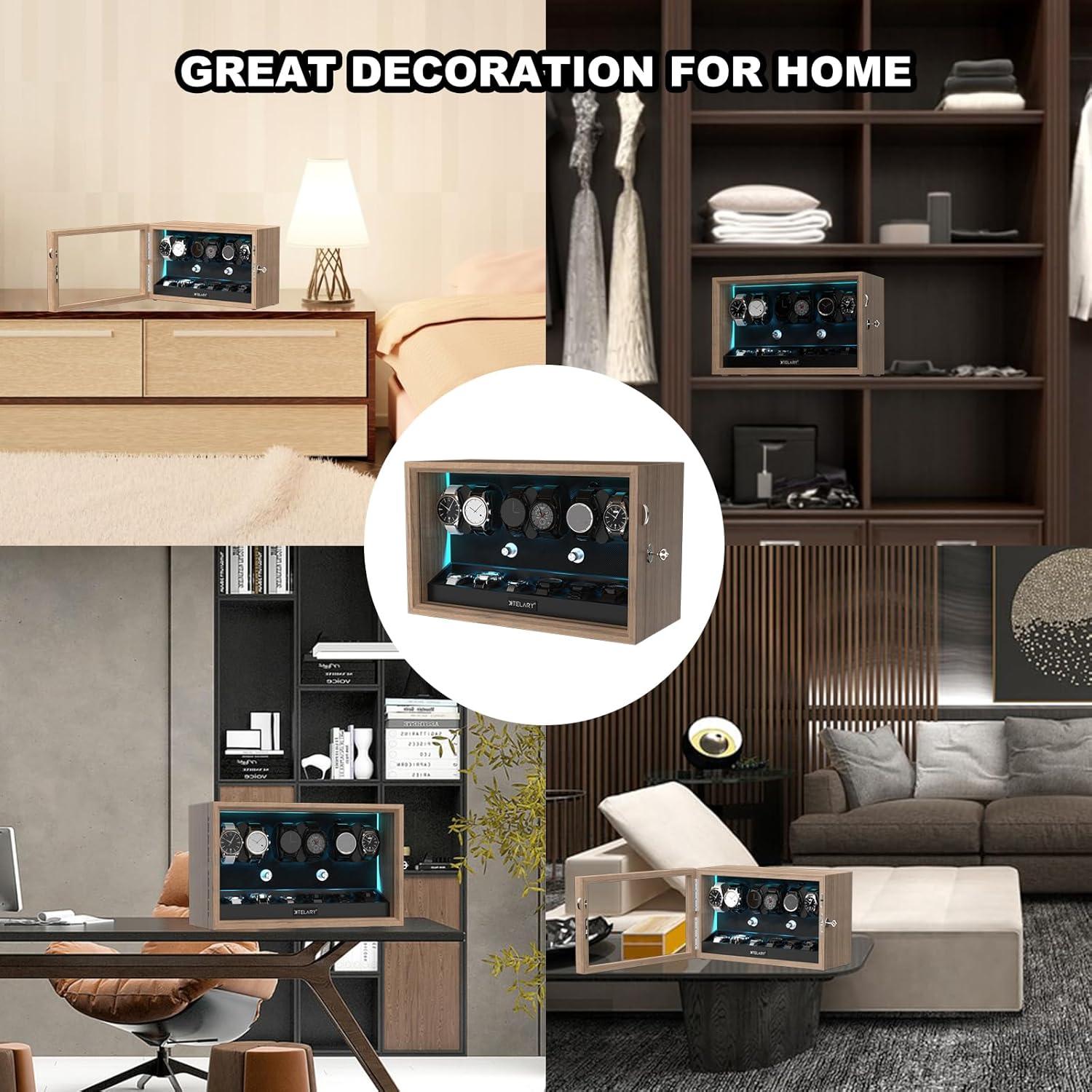 Cargador Automático de Relojes XTELARY - 6 Espacios, Motor Silencioso