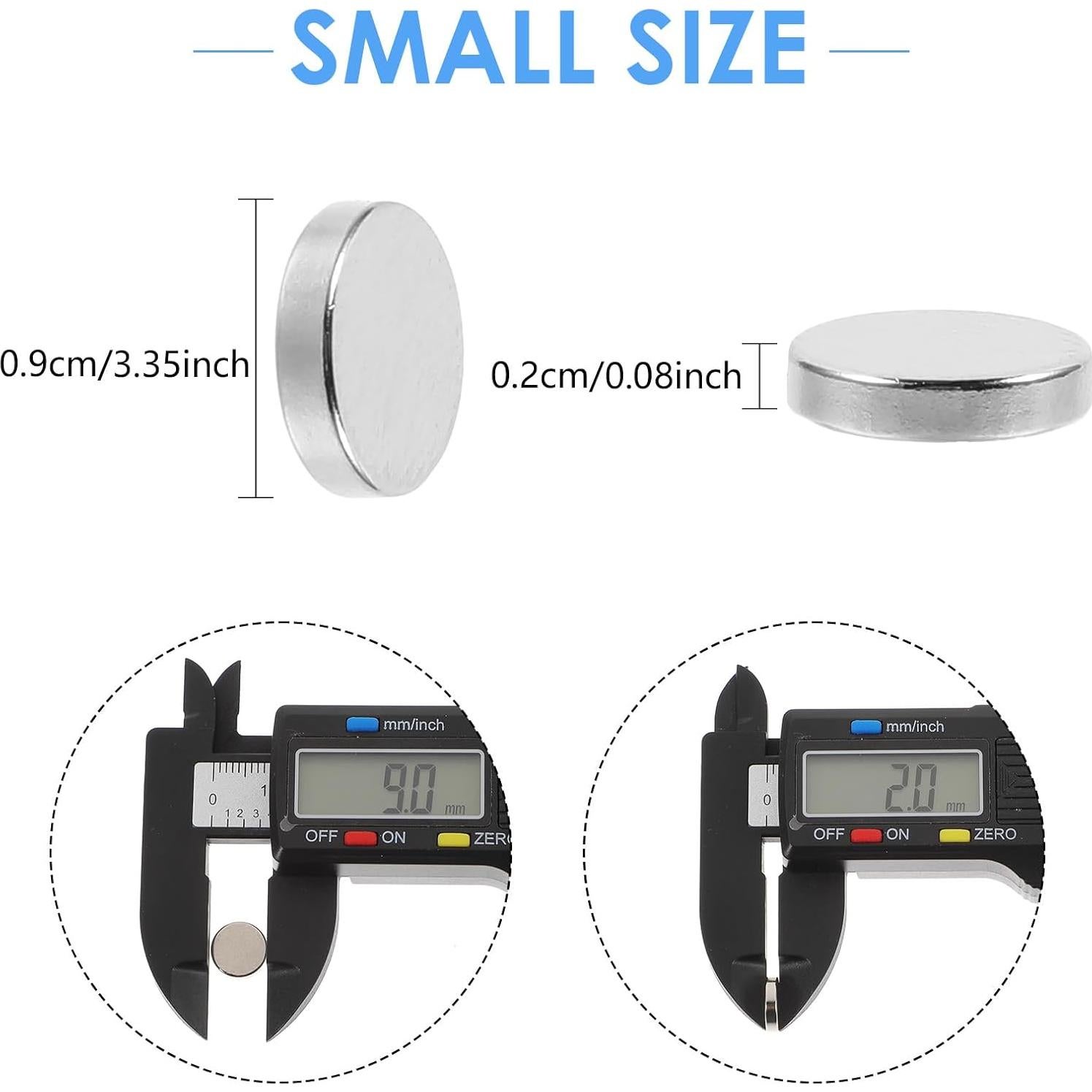 36 Piezas Imán Neodimio Gjinxi 9x2mm Plata para Manualidades