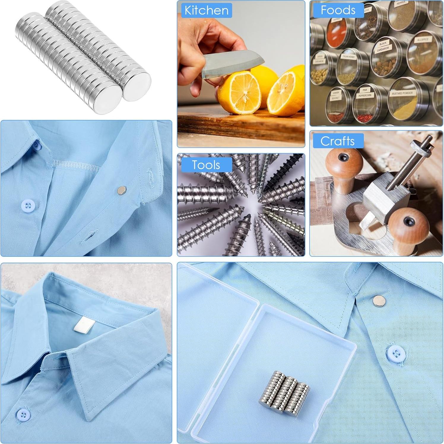 36 Piezas Imán Neodimio Gjinxi 9x2mm Plata para Manualidades