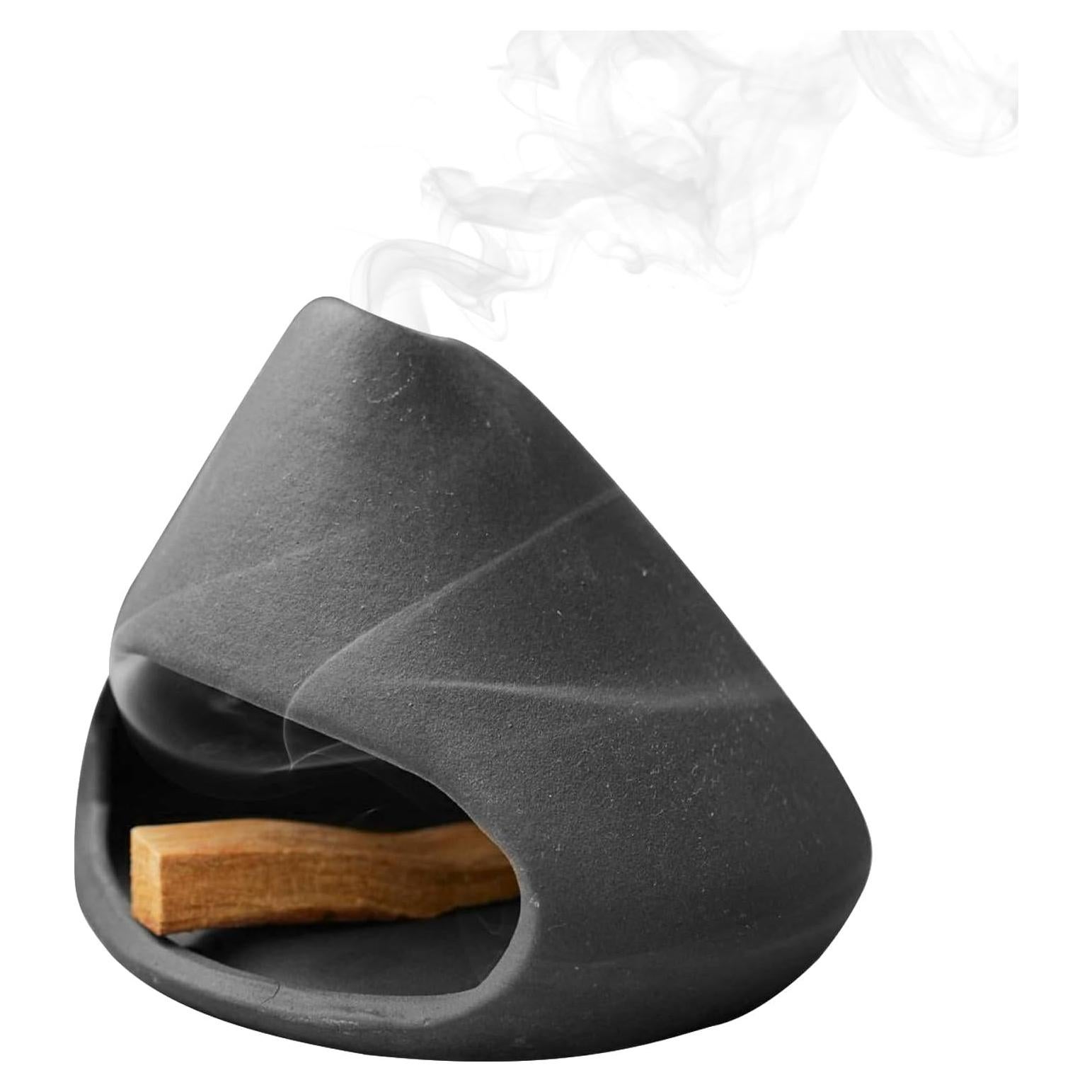Soporte de Incienso Cerámica MrMrKura 3 en 1 Negro