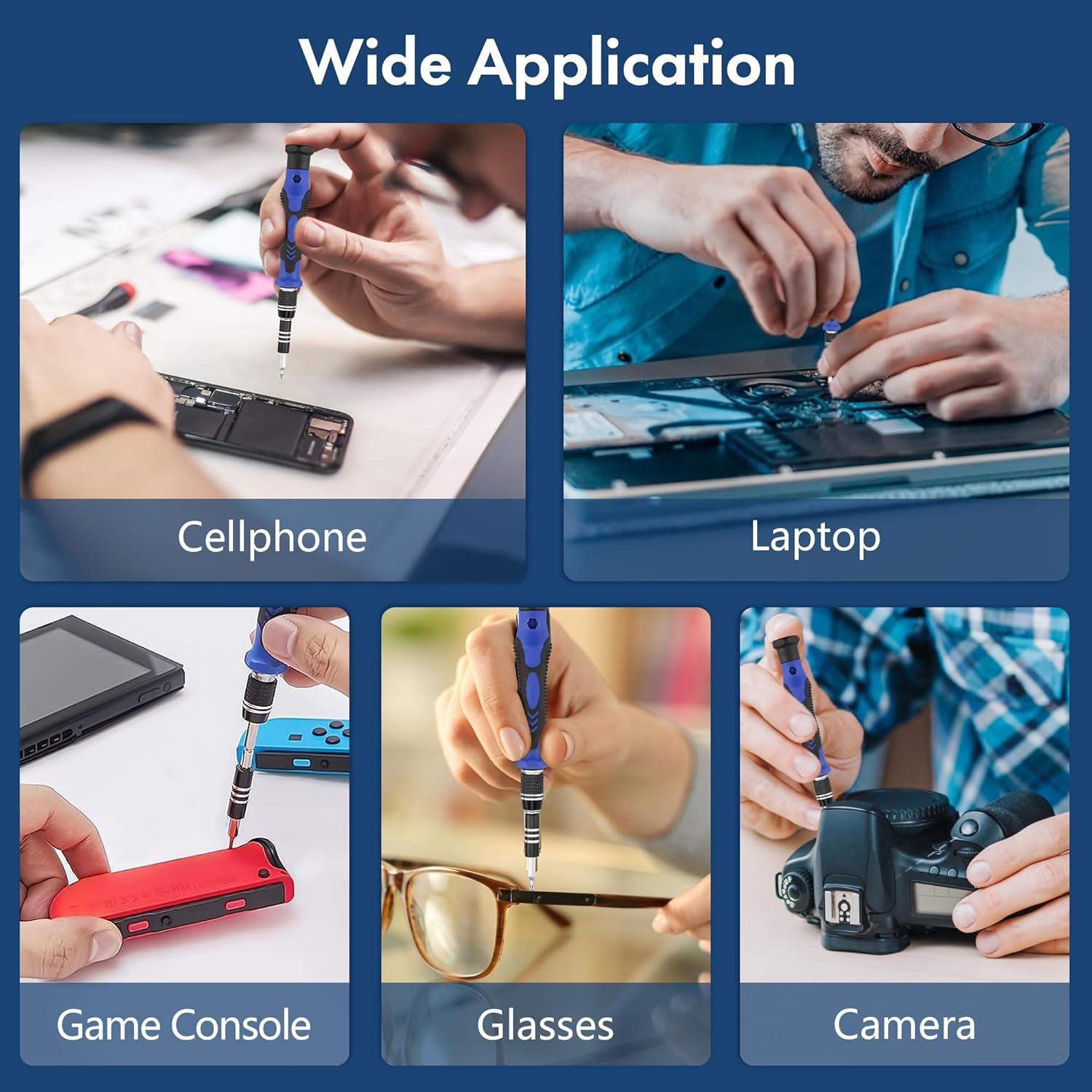 Kit de Destornilladores de Precisión XOOL 62 en 1 con Extensión