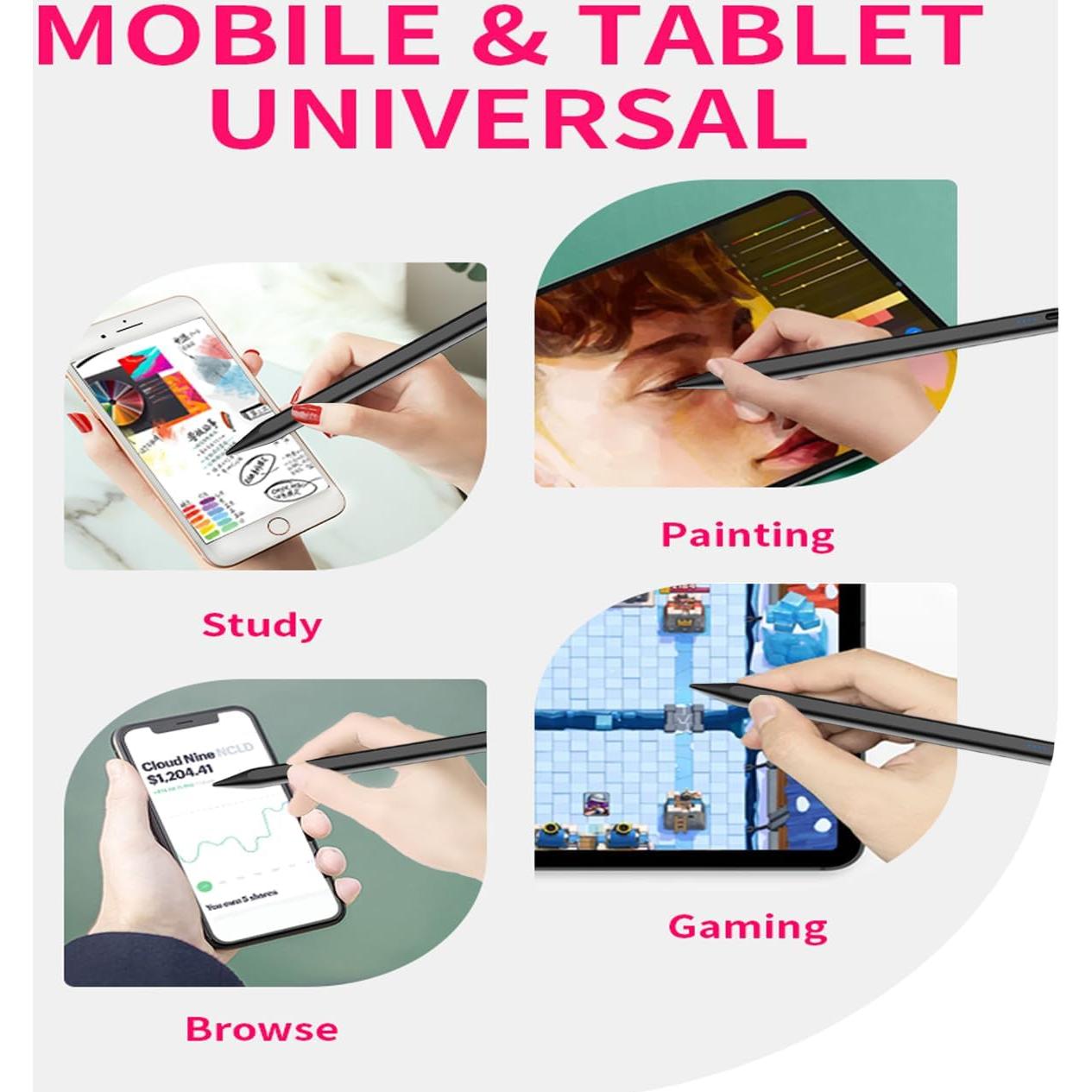 Lápiz Estilográfico Albomao Negro para Pantallas Táctiles