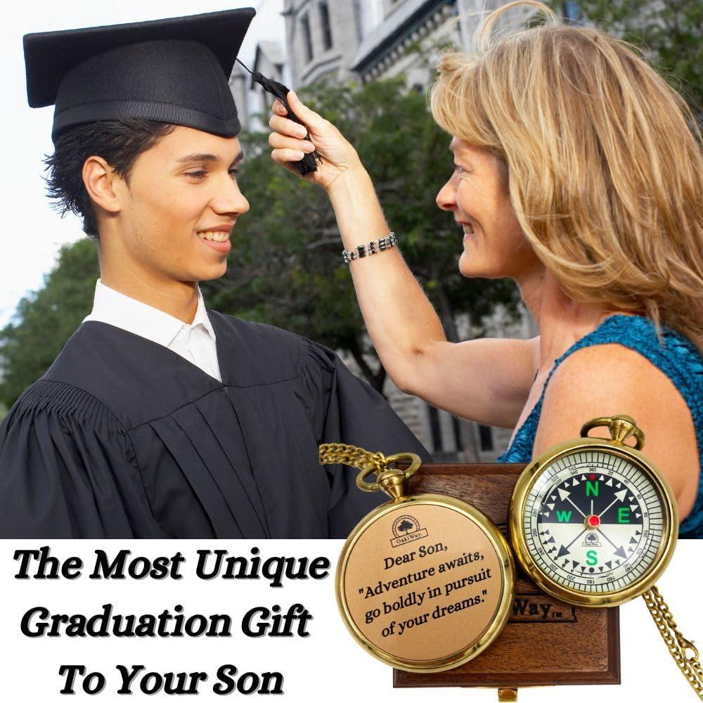 Brújula OakiWay Dream Chaser en Caja de Madera - Regalo Inspirador