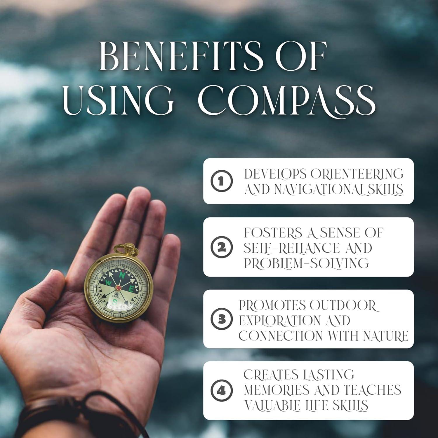 Brújula OakiWay Dream Chaser en Caja de Madera - Regalo Inspirador