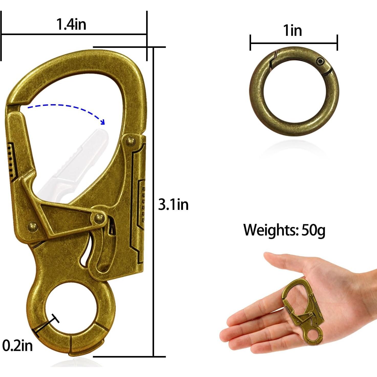 Gancho Carabinero Ahiller JRK, Clip de Llave 7.87 cm, Multiusos