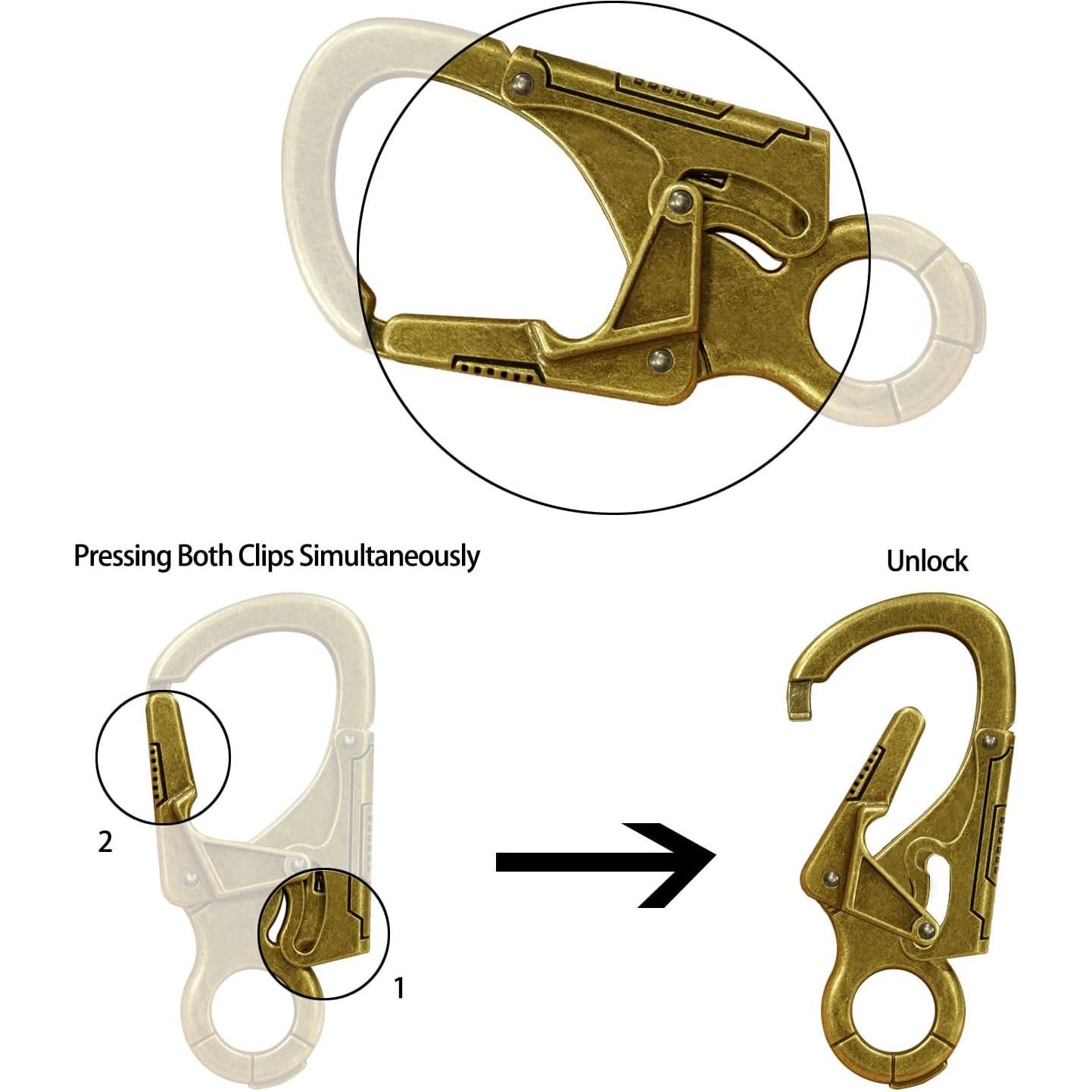 Gancho Carabinero Ahiller JRK, Clip de Llave 7.87 cm, Multiusos