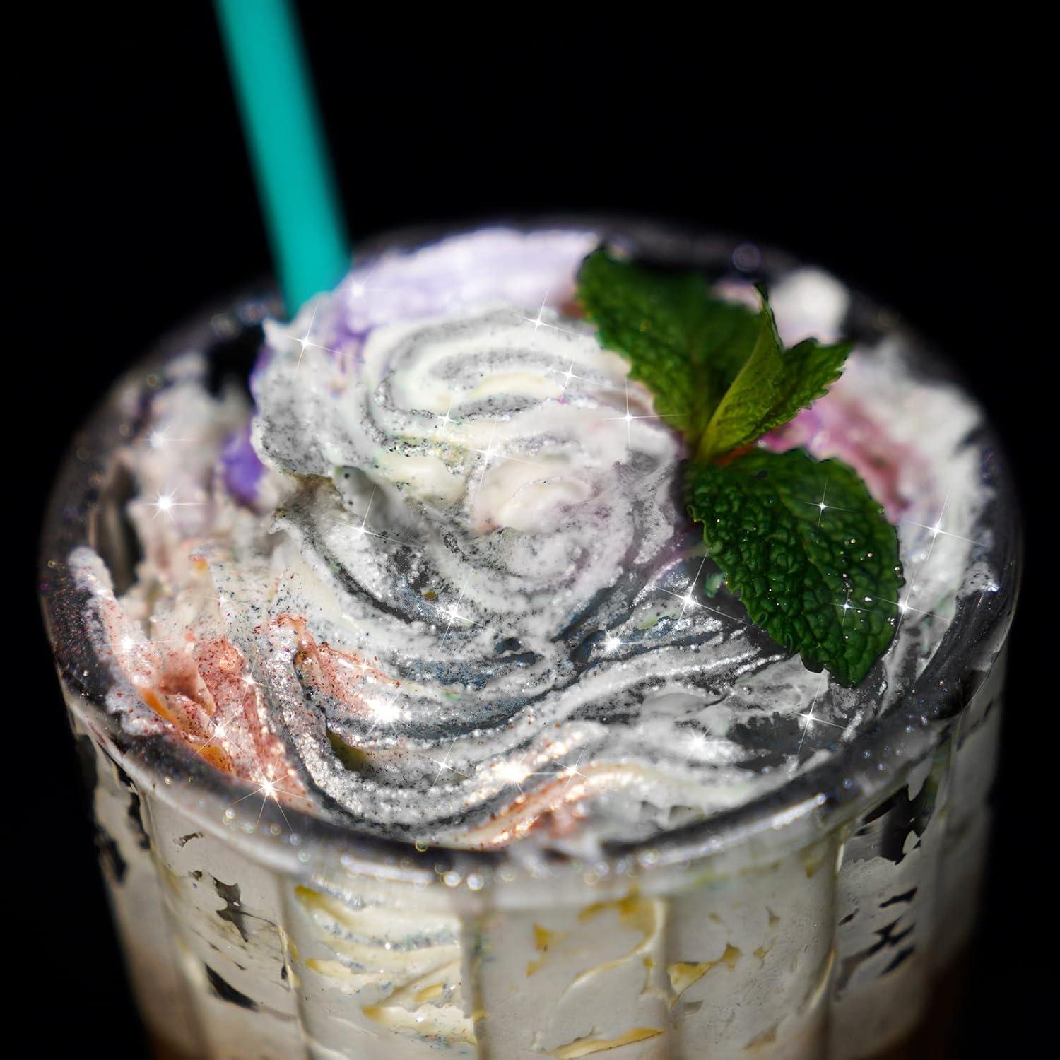 Polvo Brillante Comestible NiHome 5g Negro para Decorar Alimentos