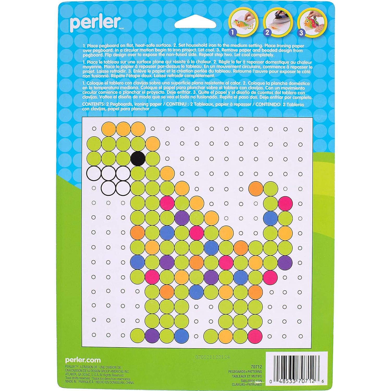 Tableros de Perforación Perler Biggie Beads 3 pcs 26.6x19 cm