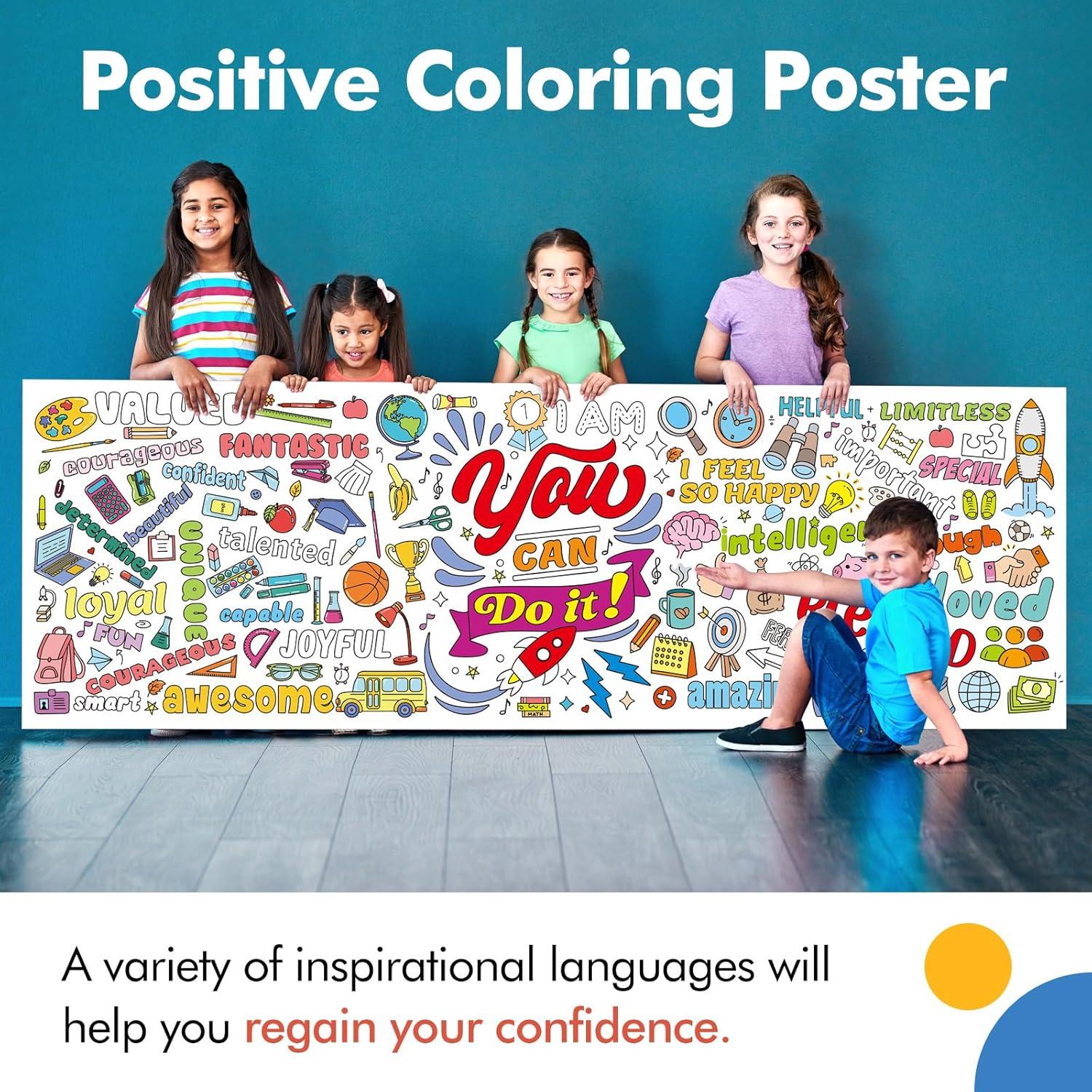 Mantel para Colorear Motivacional JellyPanda 180x60 cm