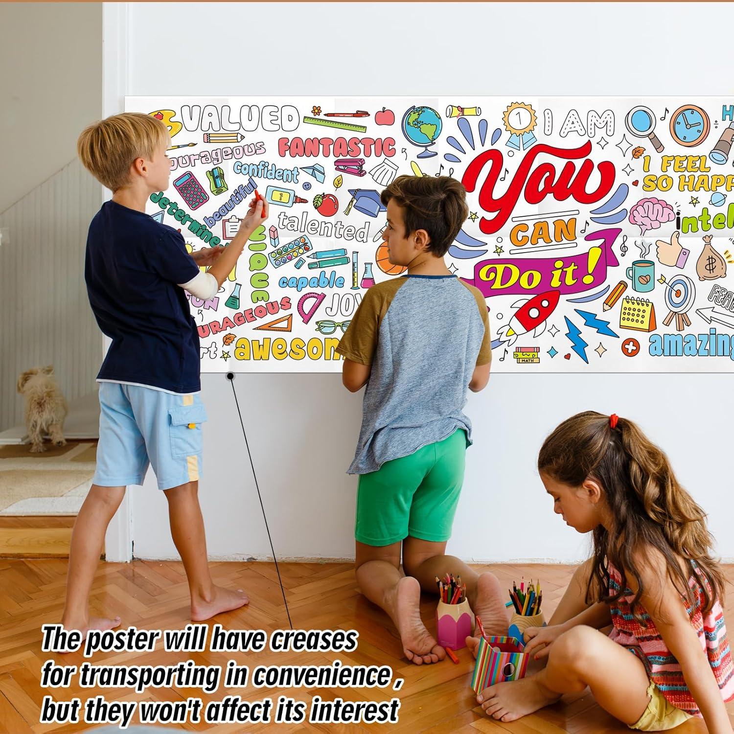 Mantel para Colorear Motivacional JellyPanda 180x60 cm