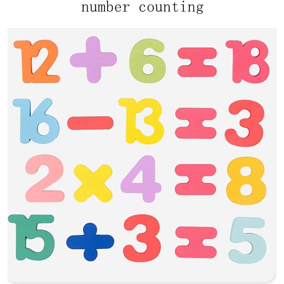 Rompecabezas de Madera Educativo msanya - Alfabeto y Números