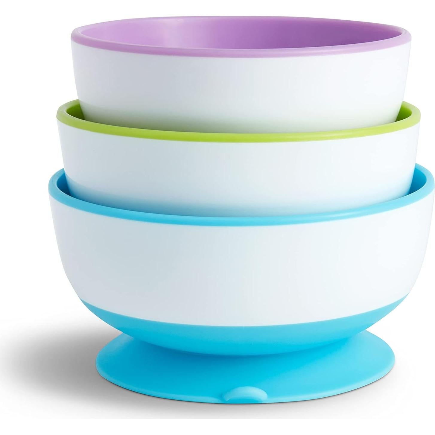 Tazones de Succión Munchkin para Bebés - Paquete de 3