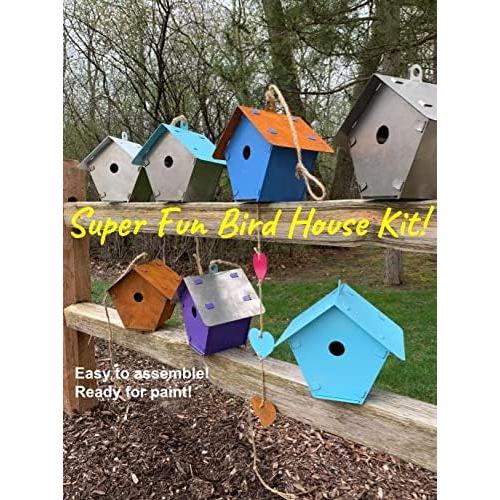 Kit Casa para Aves de Metal DIY - 7 Piezas, 2.86 cm