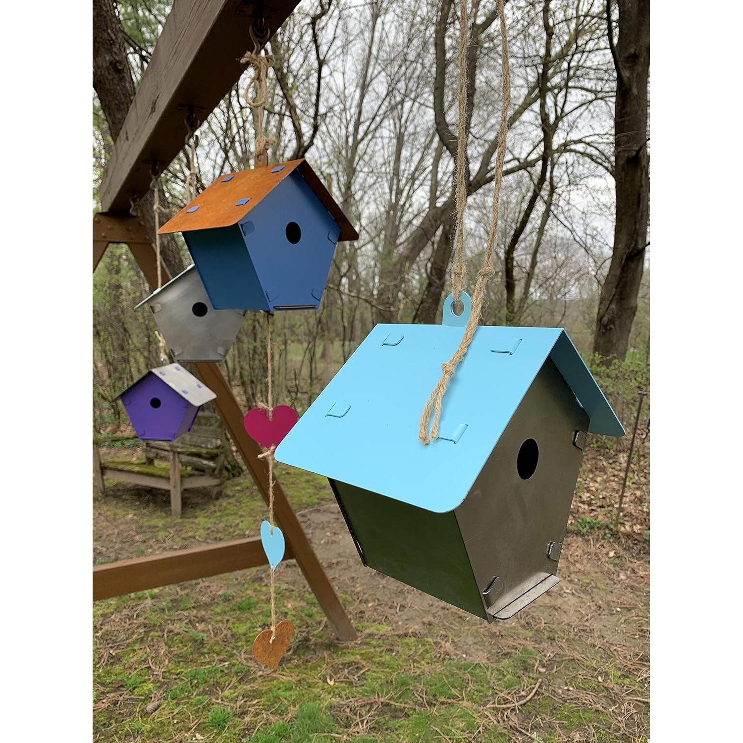 Kit Casa para Aves de Metal DIY - 7 Piezas, 2.86 cm