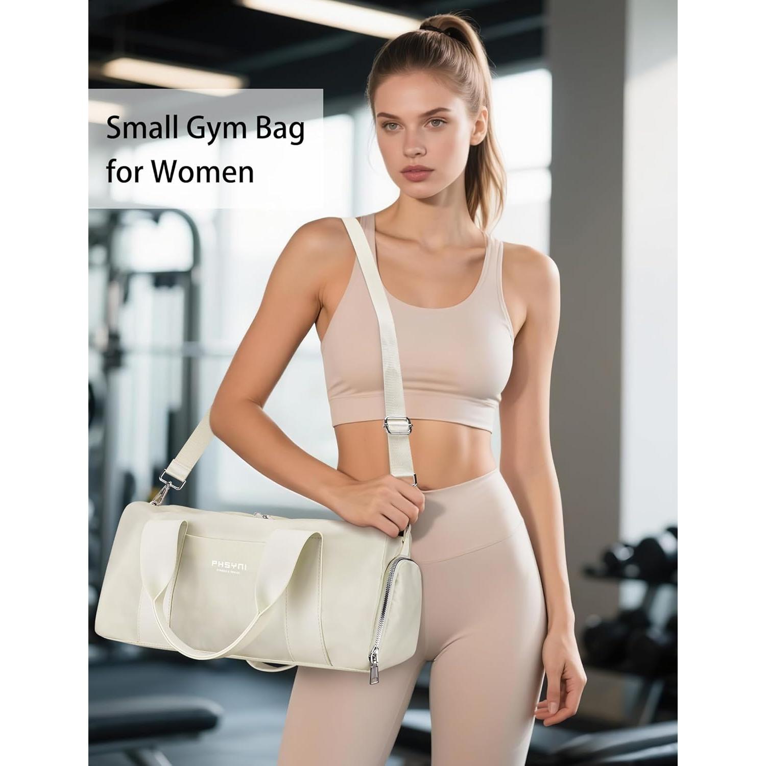 Bolsa de Gimnasio Compacta PHSYNI Beige 40.6x19.1x20.3cm